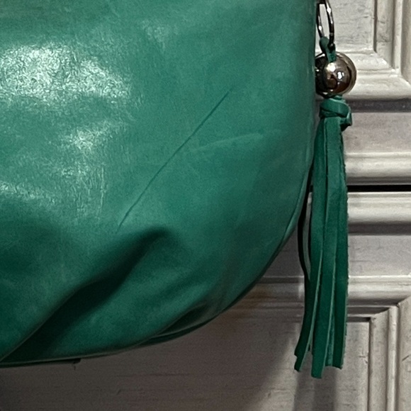 HOBO Jade Green Leather Shoulder Bag. - Picture 8 of 9